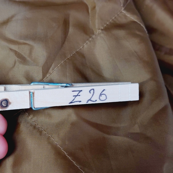 Old Navy Cinch Waist Canvas Fur Caramel Hoodie Anorak Jacket Z26 - Picture 9 of 9